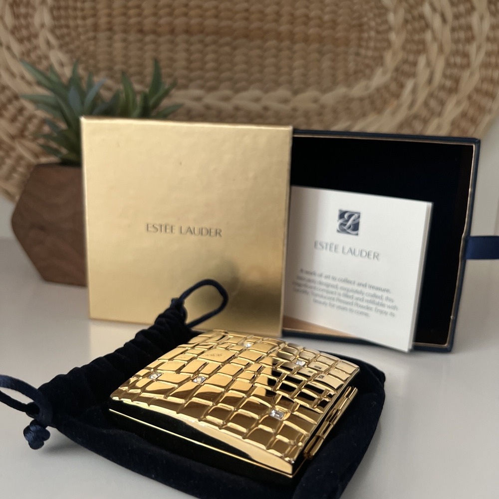 Estee Lauder Lucidity Pressed Powder Compact~GOLDEN TILES~ Nordstrom NIB